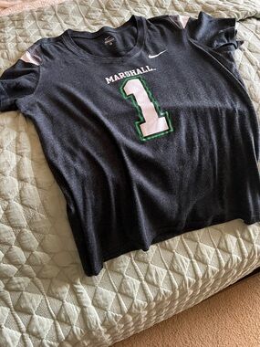 Nike Black Marshall Number 1 Graphic Tee
